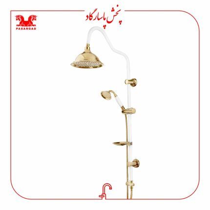 علم دوش یونیورست دوکاره شیپوری سفید طلایی